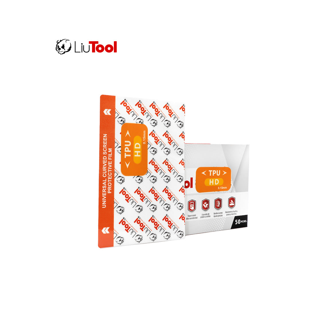 LIUTOOL MICA DE HIDROGEL HD TPU .15mm (50pzas)