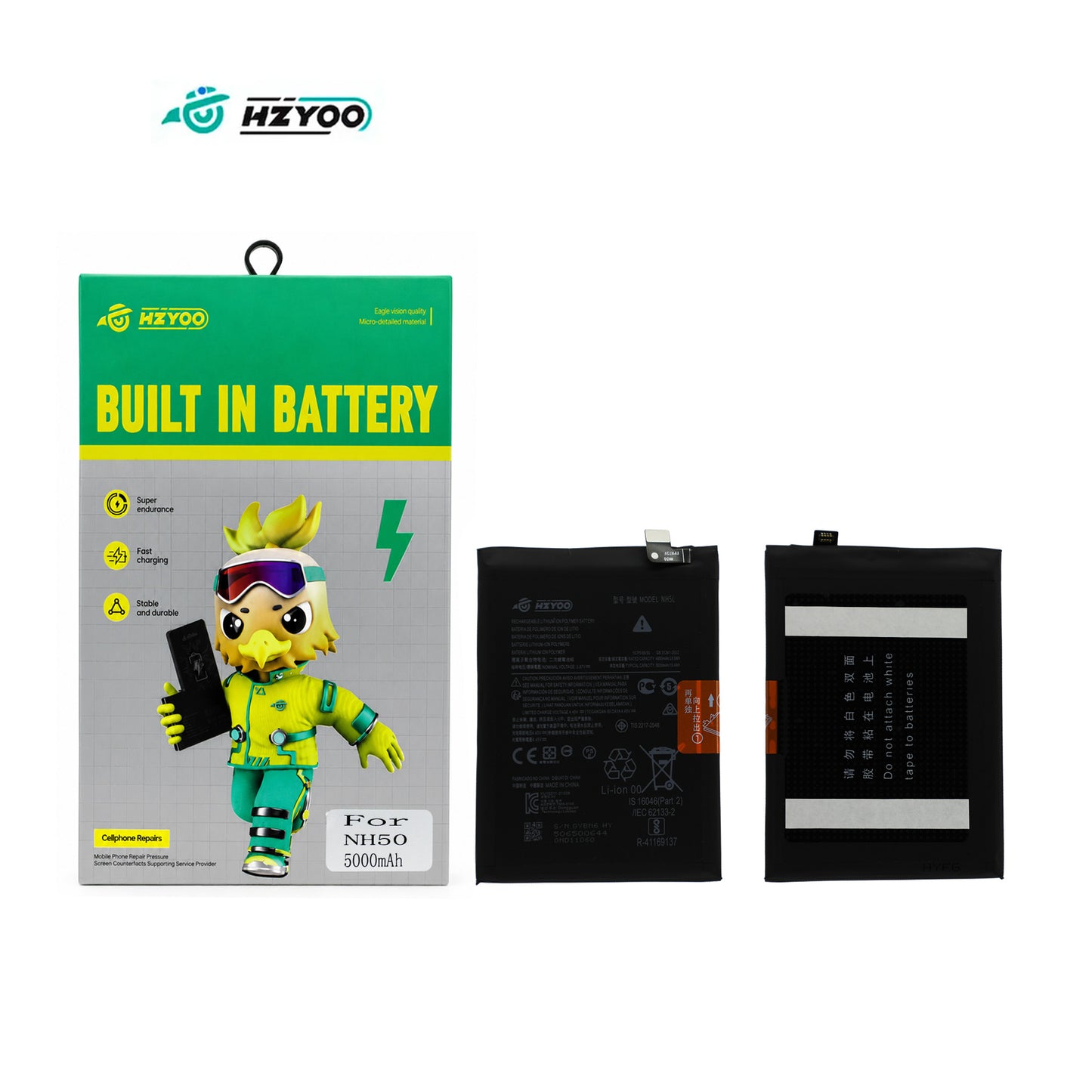 HZYOO BATERIA PARA MOTOROLA E13 , G13 , G22 , G53 , G52 5G NH50 5000mAh