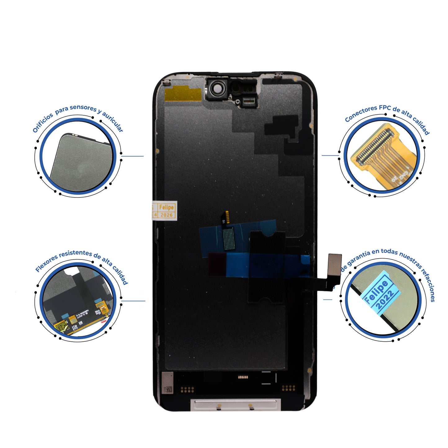 PANTALLA PARA IPHONE 16 CON CAMBIO DE IC