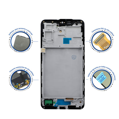 PANTALLA PARA SAMSUNG A17 4G, A175/A17 5G, A176 CON MARCO NEGRO OLED