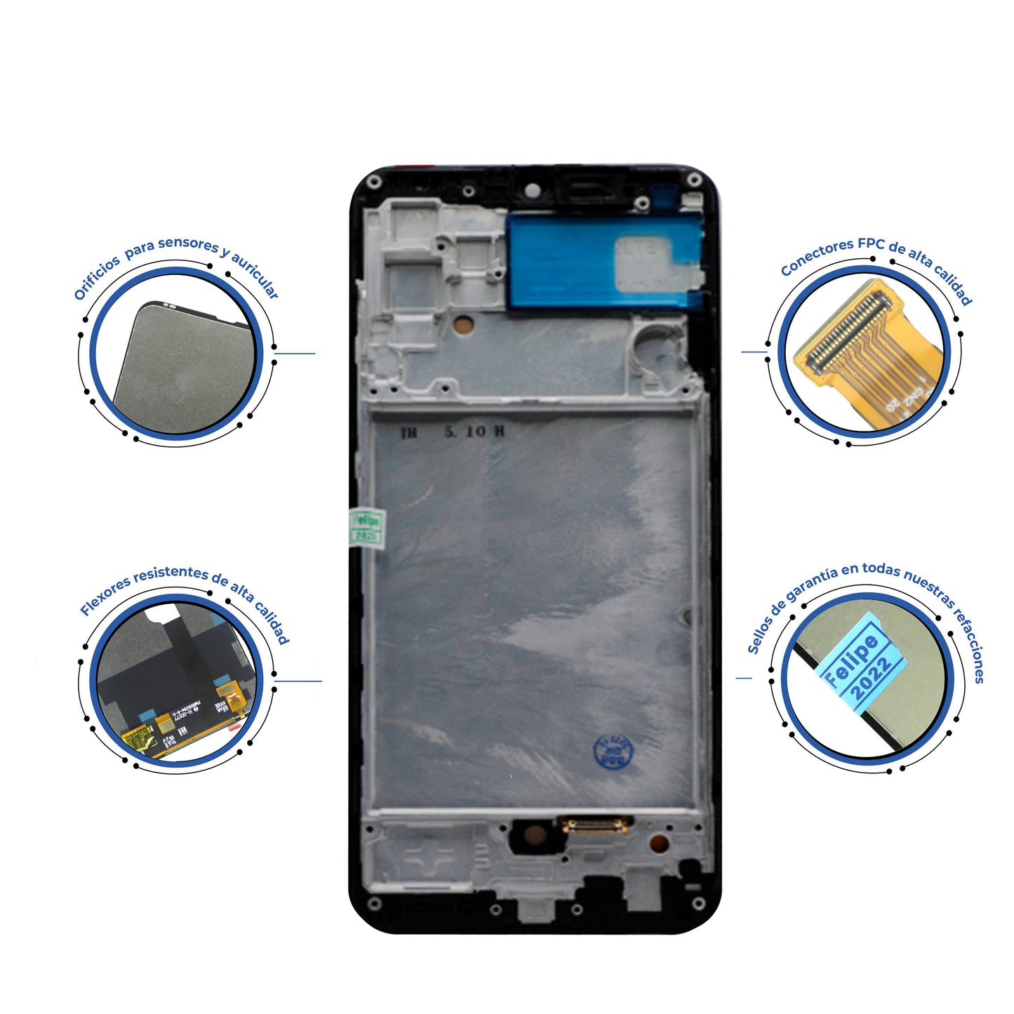 PANTALLA SAMSUNG A32 4g / A325 / M32 4G CON MARCO NEGRO