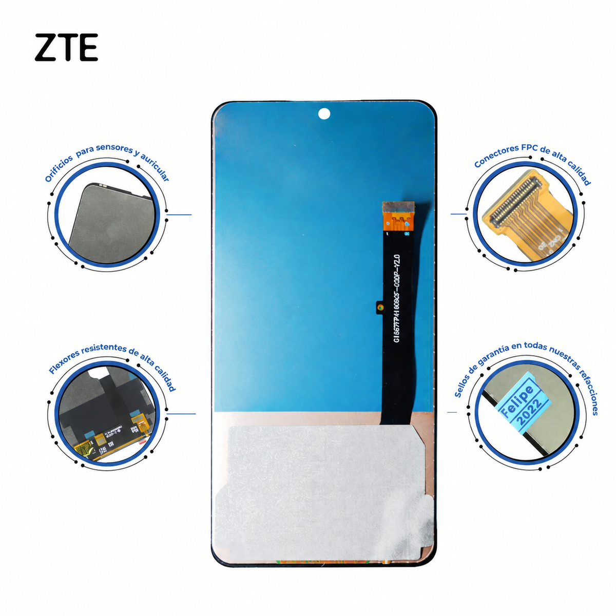 PANTALLA PARA ZTE AXON 40 SE / AXON 40 / AXON S30 PRO / V40 SE /V40 PRO NUBIA RED MAGIC 6R CALIDAD INCELL