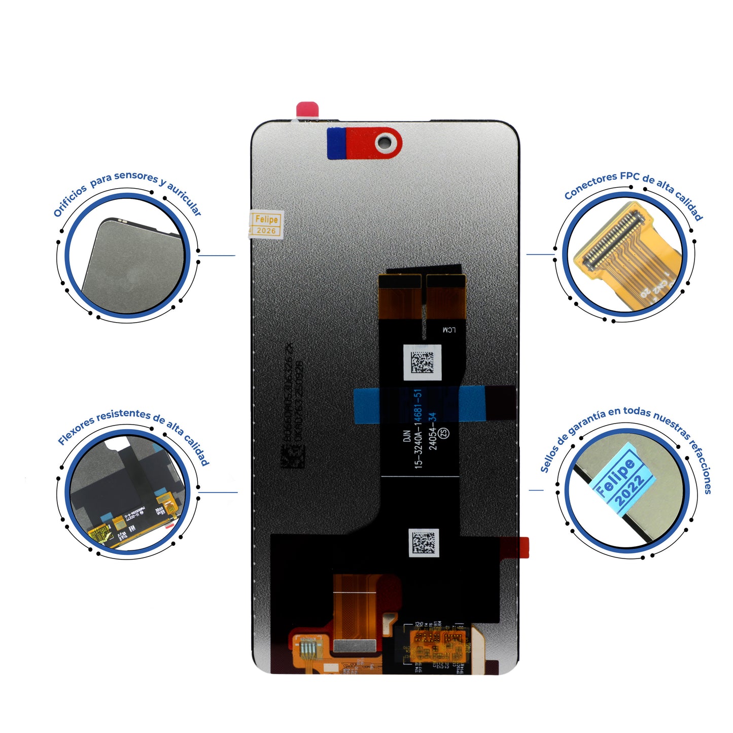PANTALLA PARA ZTE BLADE A75 5G / NUBIA MUSIC, Z2353 / NUBIA FOCUS 5G/ NUBIA V80