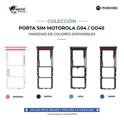 PORTA SIM MOTOROLA G04 / G04S NEGRO
