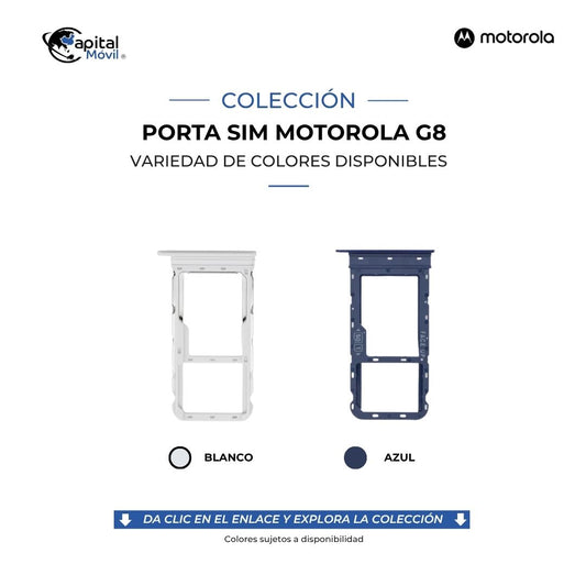 PORTA SIM MOTOROLA G8 AZUL