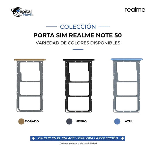 PORTA SIM REALME NOTE 50