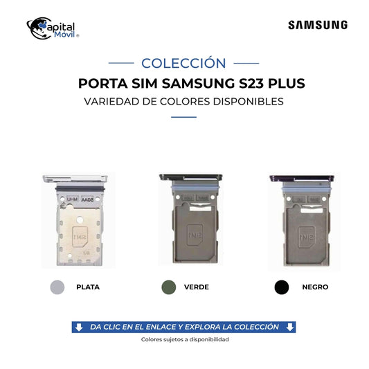 PORTA SIM SAMSUNG S23 PLUS PLATA