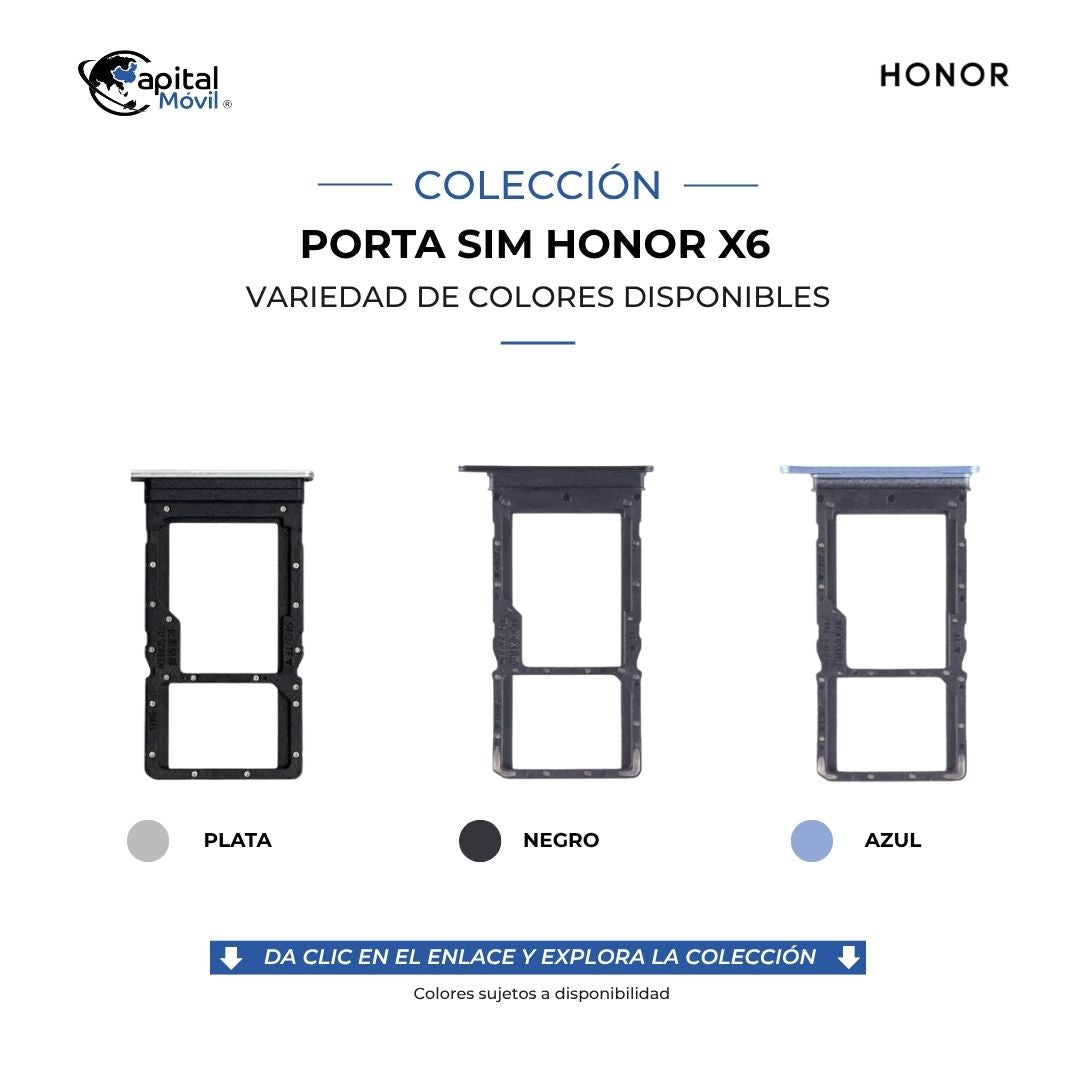 PORTA SIM HONOR X6 PLATA