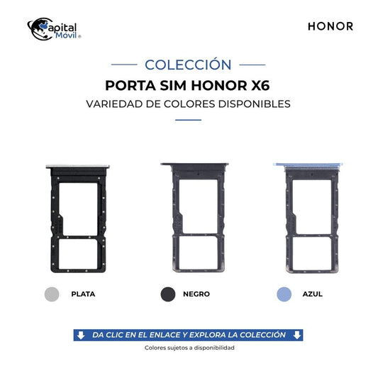PORTA SIM HONOR X6 PLATA