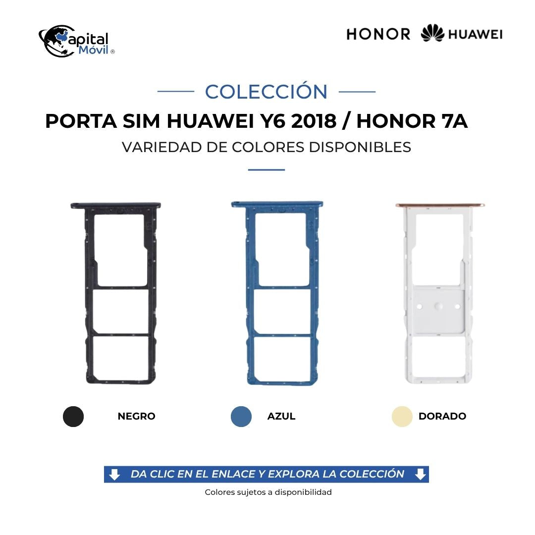 PORTA SIM HUAWEI Y6 2018 Y HONOR 7A