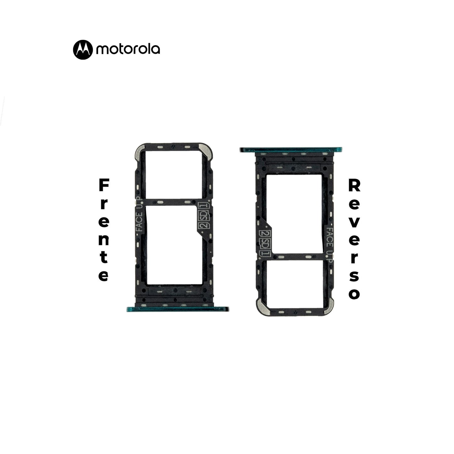 PORTA SIM MOTOROLA ONE FUSION VERDE