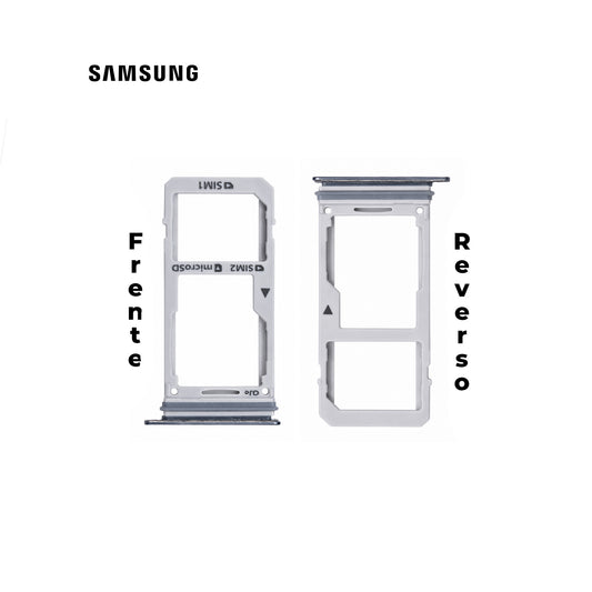 PORTA SIM SAMSUNG NOTE 8 PLATA