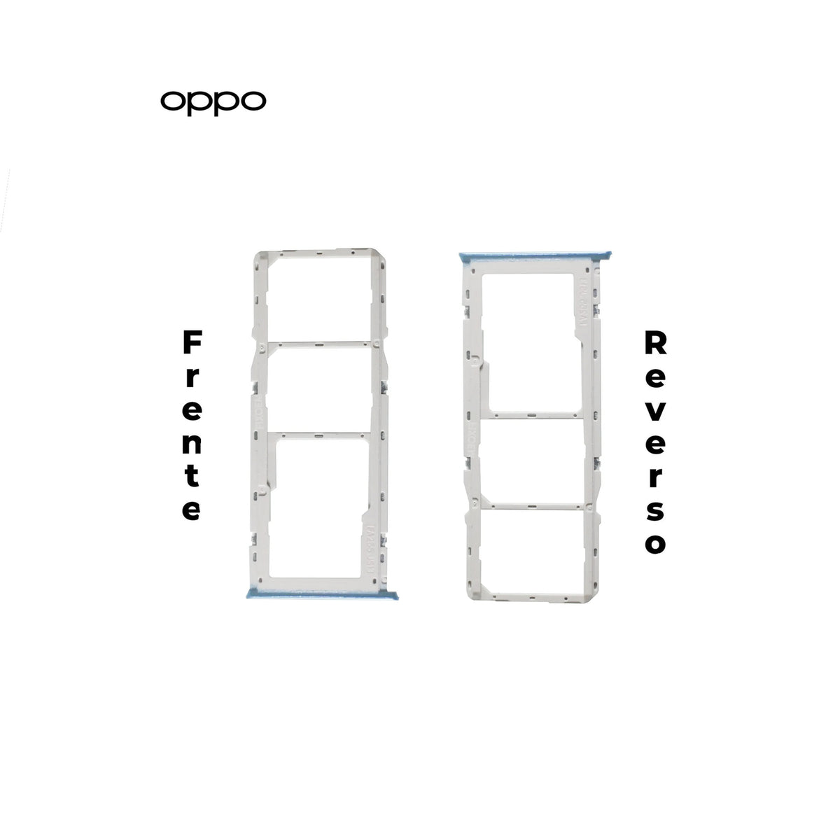 PORTA SIM OPPO A12 AZUL