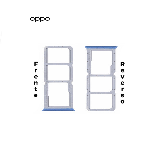PORTA SIM OPPO A16 AZUL