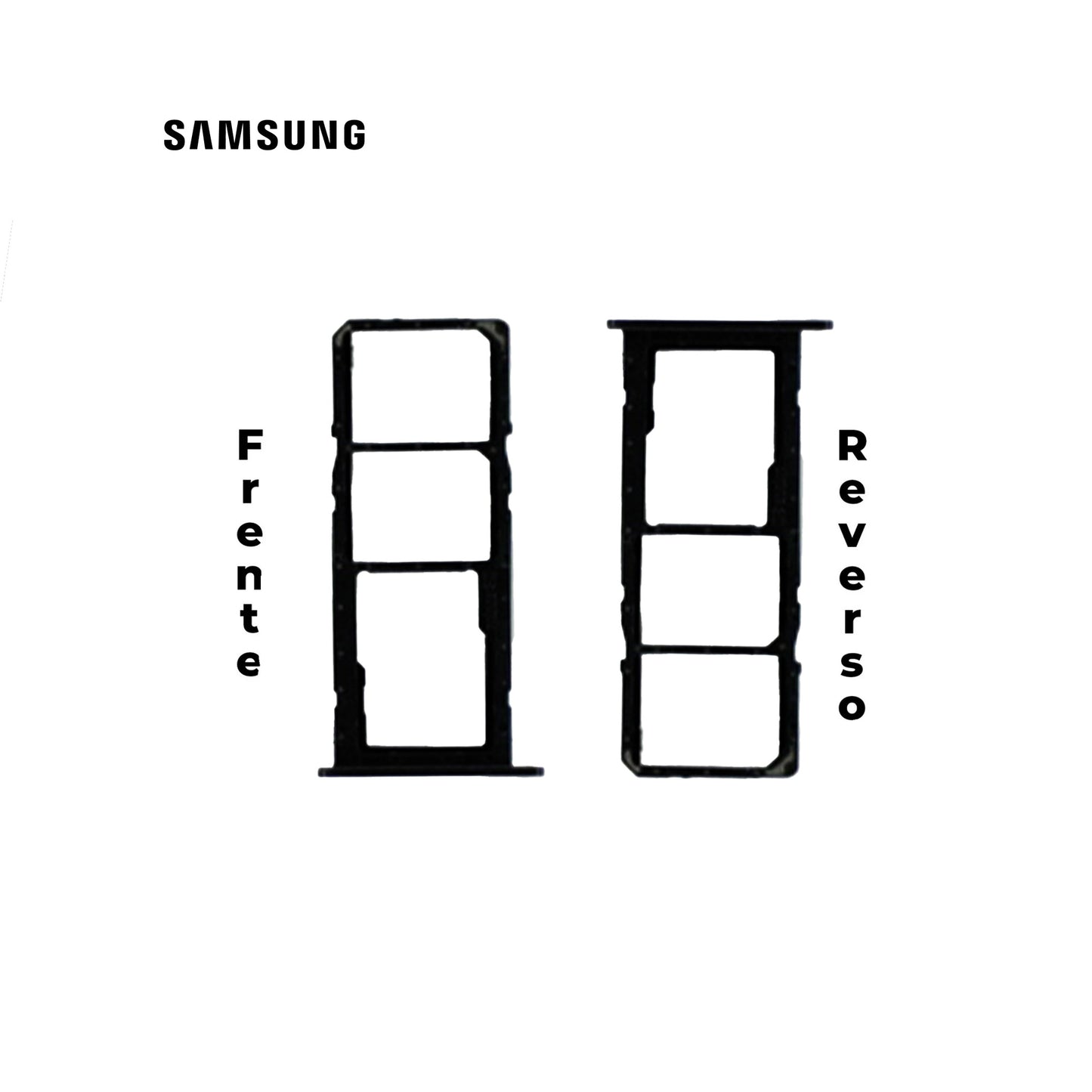 PORTA SIM SAMSUNG A01 NEGRO
