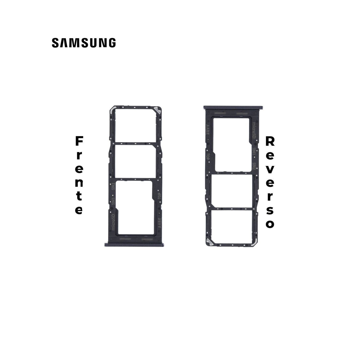 PORTA SIM SAMSUNG A02 DUAL NEGRO