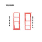 PORTA SIM SAMSUNG A02 DUAL ROJO
