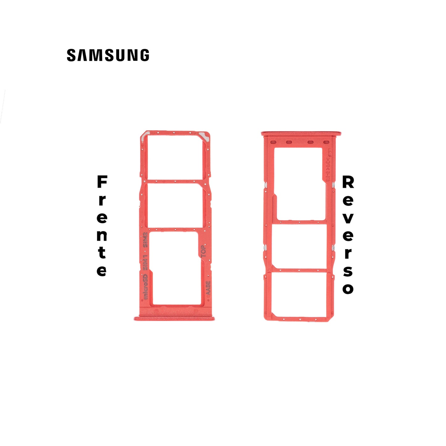 PORTA SIM SAMSUNG A02 ROJO