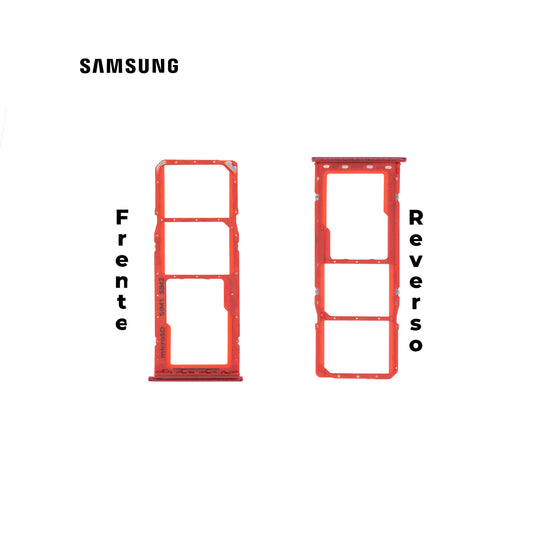 PORTA SIM SAMSUNG A21S ROJO