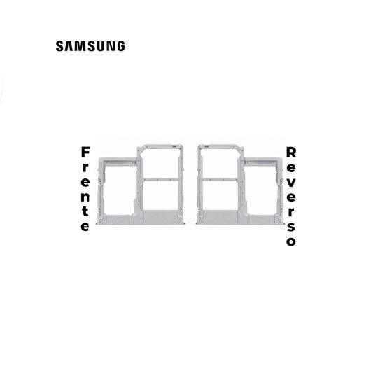PORTA SIM SAMSUNG A31 BLANCO / PLATA