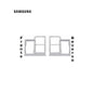 PORTA SIM SAMSUNG A31 BLANCO / PLATA