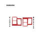 PORTA SIM SAMSUNG A31 ROJO