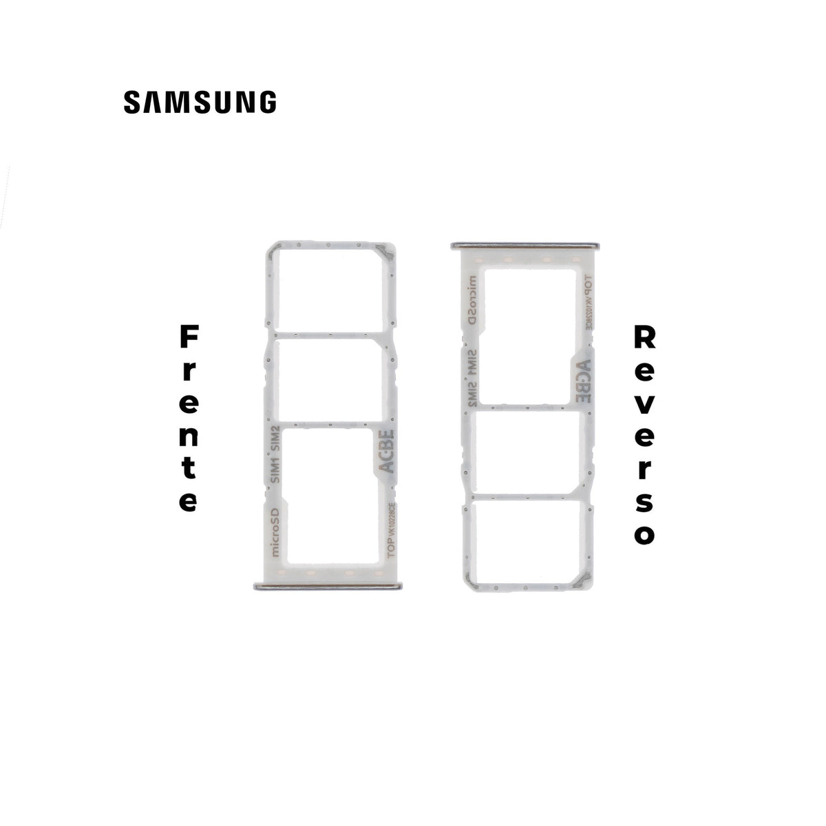 PORTA SIM SAMSUNG A32 4g PLATA