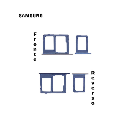 PORTA SIM SAMSUNG A6 PLUS AZUL