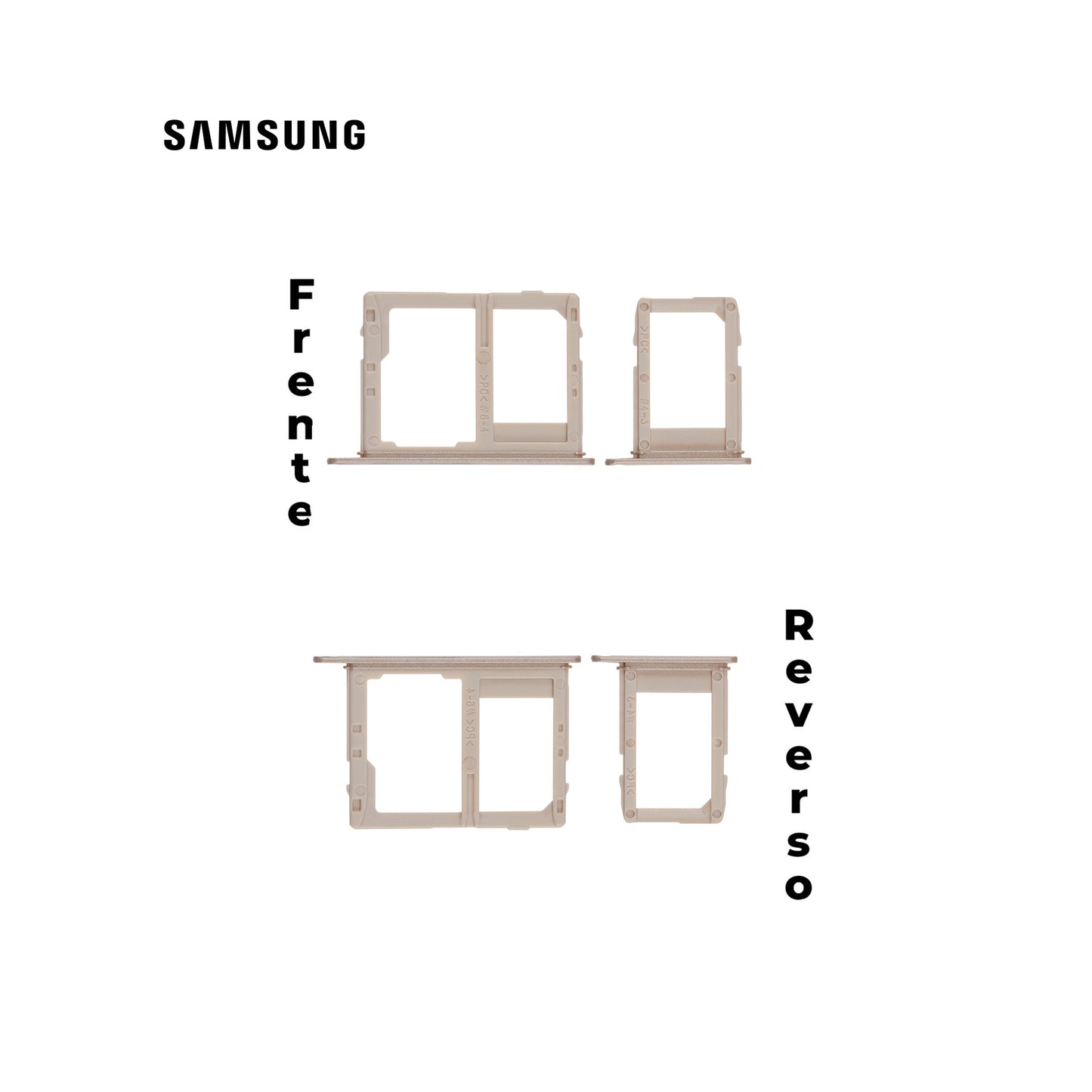 PORTA SIM SAMSUNG A6 PLUS DORADO