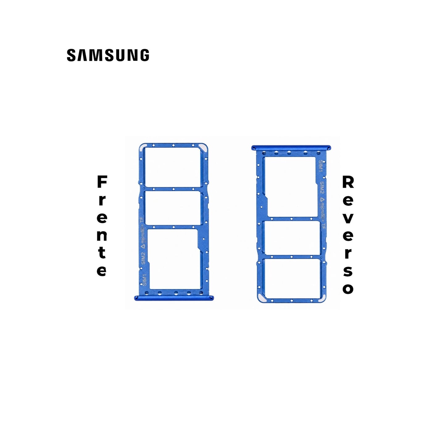 PORTA SIM SAMSUNG A7 2018 AZUL