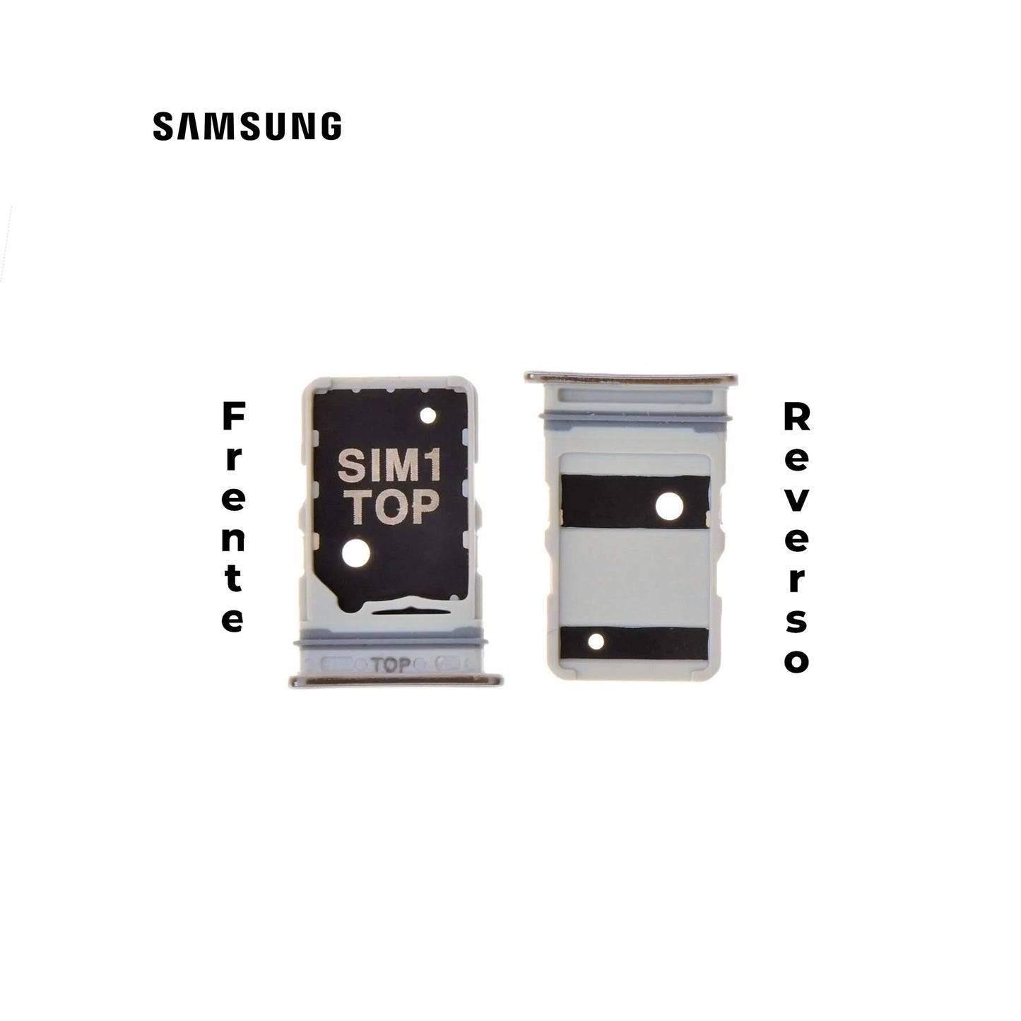 PORTA SIM SAMSUNG A80 PLATA