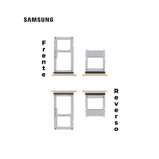 PORTA SIM SAMSUNG A8 2018 DORADO