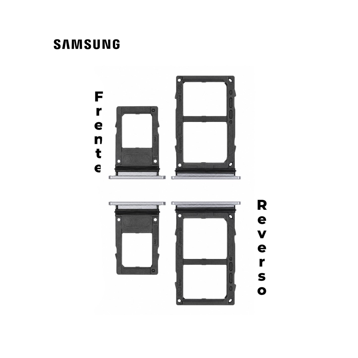 PORTA SIM SAMSUNG A8 2018 NEGRO