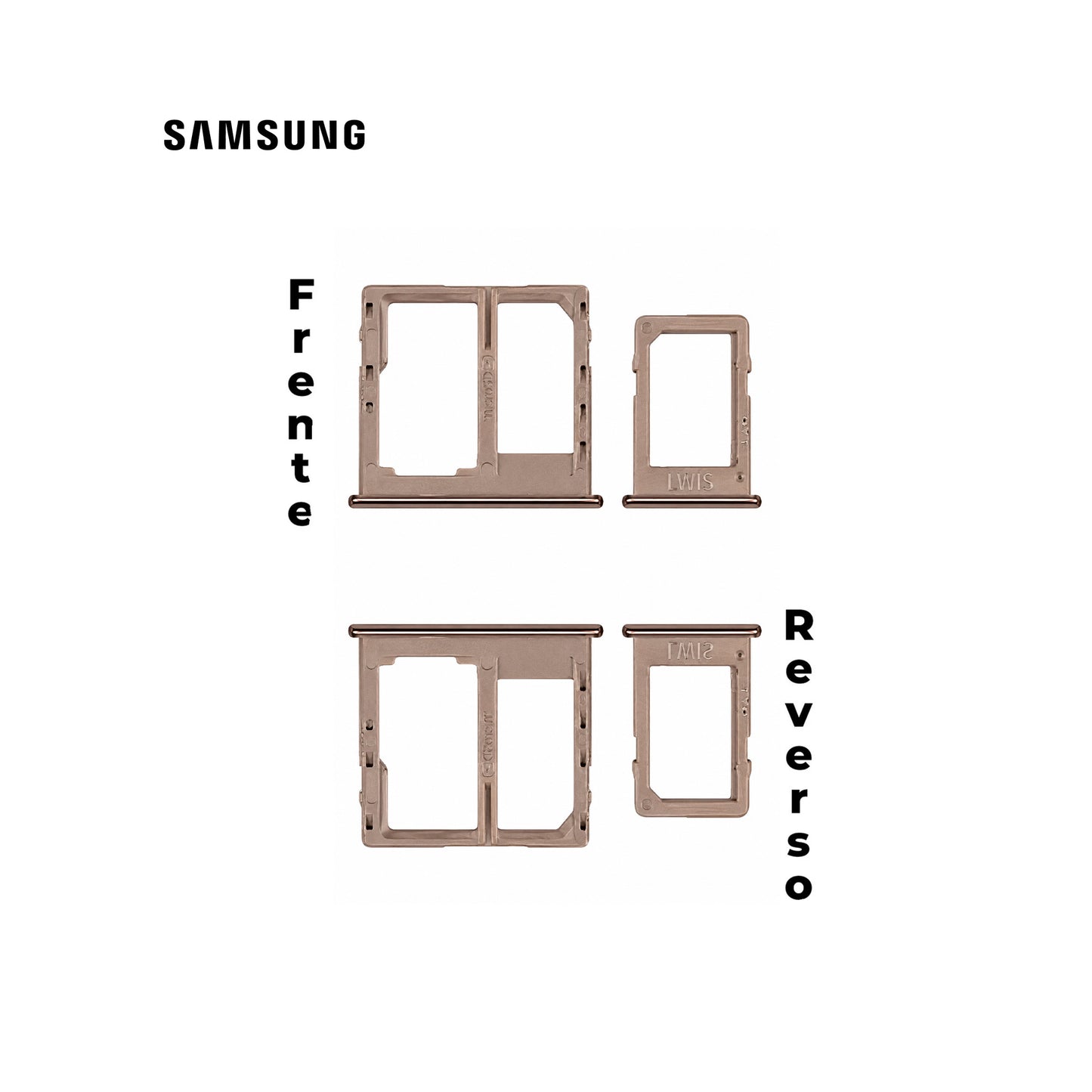 PORTA SIM SAMSUNG J6 DORADO