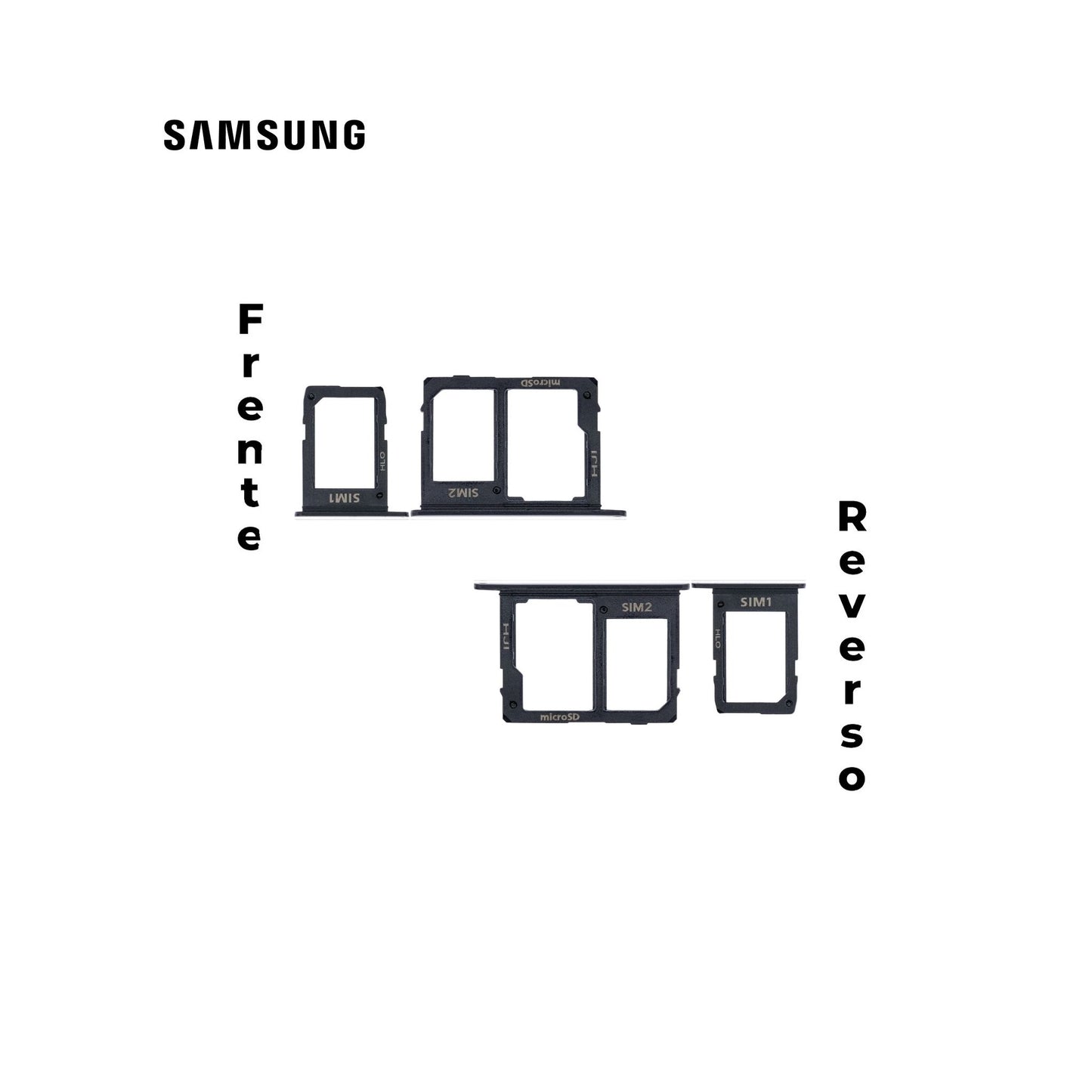 PORTA SIM SAMSUNG J8 NEGRO