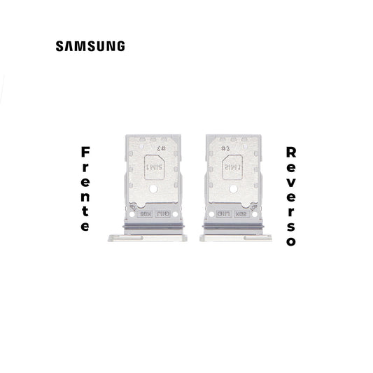 PORTA SIM SAMSUNG S21 FE PLATA