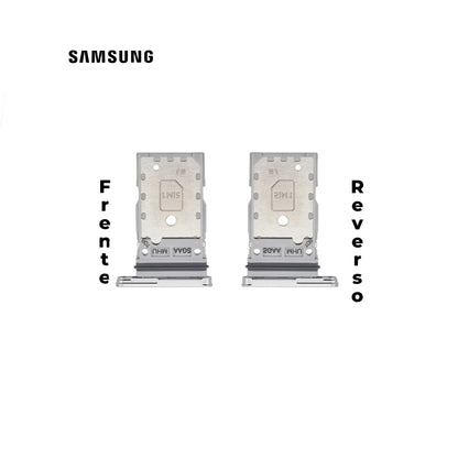 PORTA SIM SAMSUNG S23 PLUS PLATA