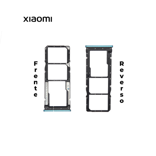 PORTA SIM XIAOMI REDMI NOTE 9S AZUL