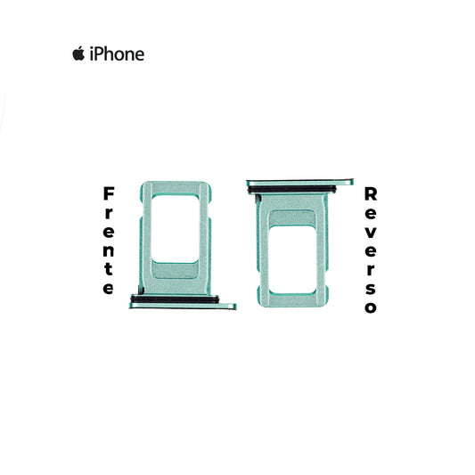 PORTA SIM IPHONE 11 PRO VERDE MENTA