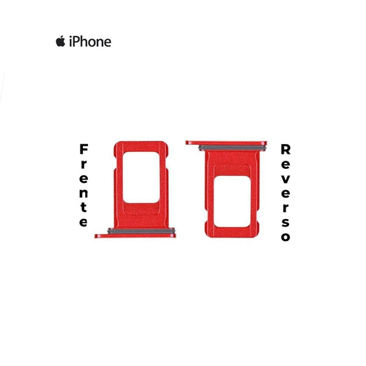 PORTA SIM IPHONE 11 ROJO