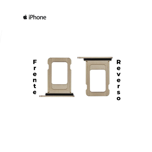 PORTA SIM IPHONE 14 PRO DORADO