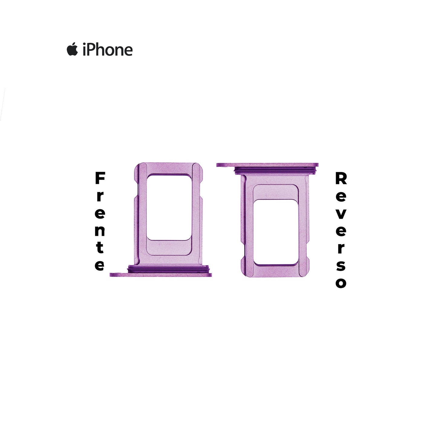 PORTA SIM IPHONE 14 PRO / 14 PRO MAX MORADO