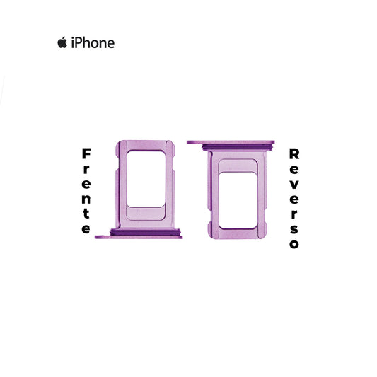 PORTA SIM IPHONE 14 PRO / 14 PRO MAX MORADO