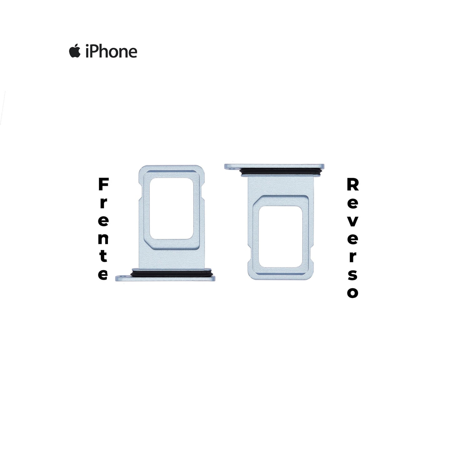 PORTA SIM IPHONE XR AZUL