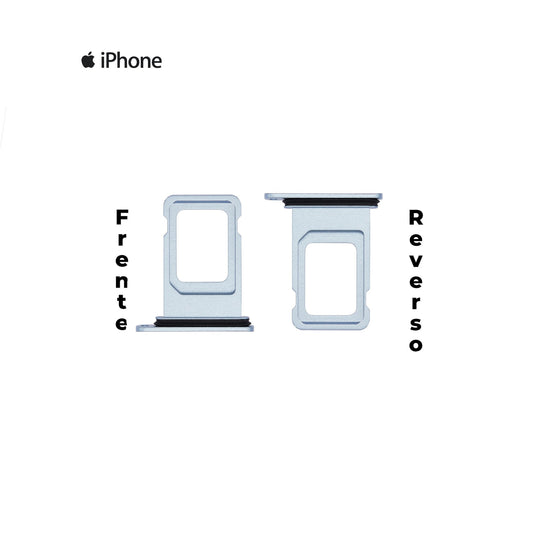 PORTA SIM IPHONE XR AZUL