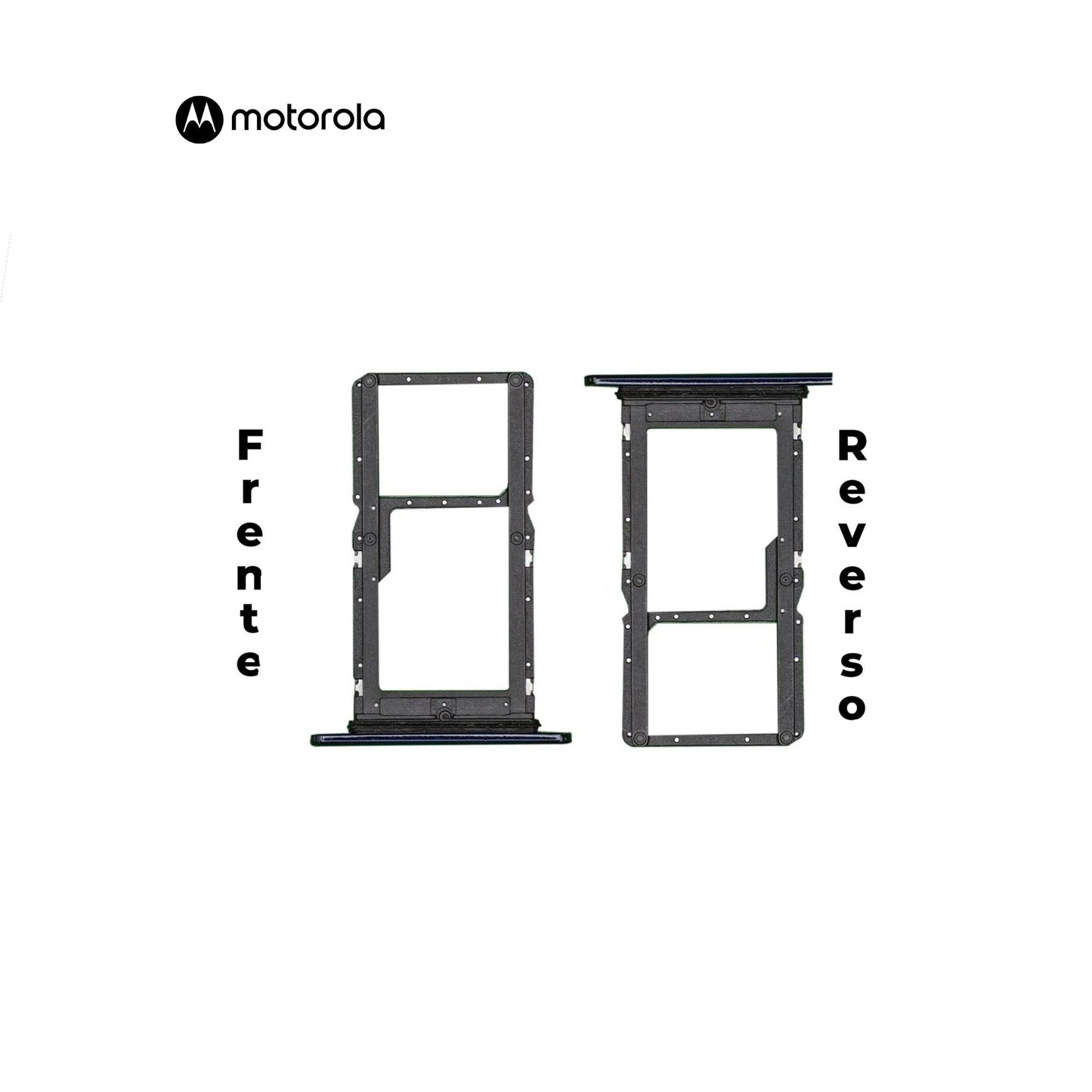 PORTA SIM MOTOROLA ONE VISION NEGRO