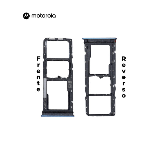 PORTA SIM MOTOROLA G04 / G04S AZUL