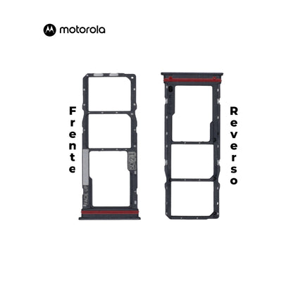 PORTA SIM MOTOROLA G04 / G04S NEGRO