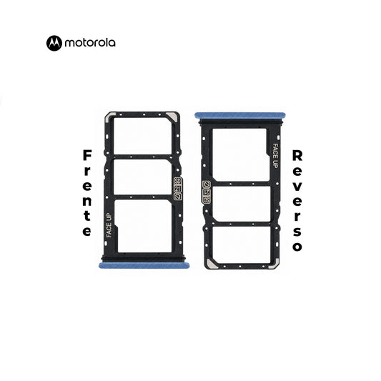 PORTA SIM MOTOROLA G23 AZUL
