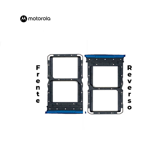 PORTA SIM MOTOROLA G52 , G72 , G82 AZUL